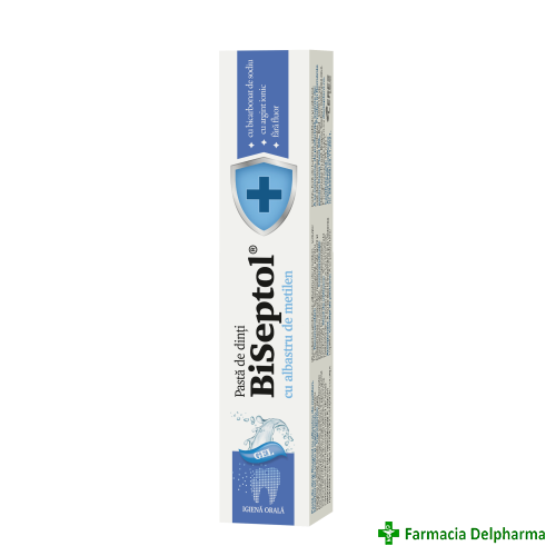 BiSeptol pasta de dinti cu Argint Ionic x 75 ml, Dacia Plant
